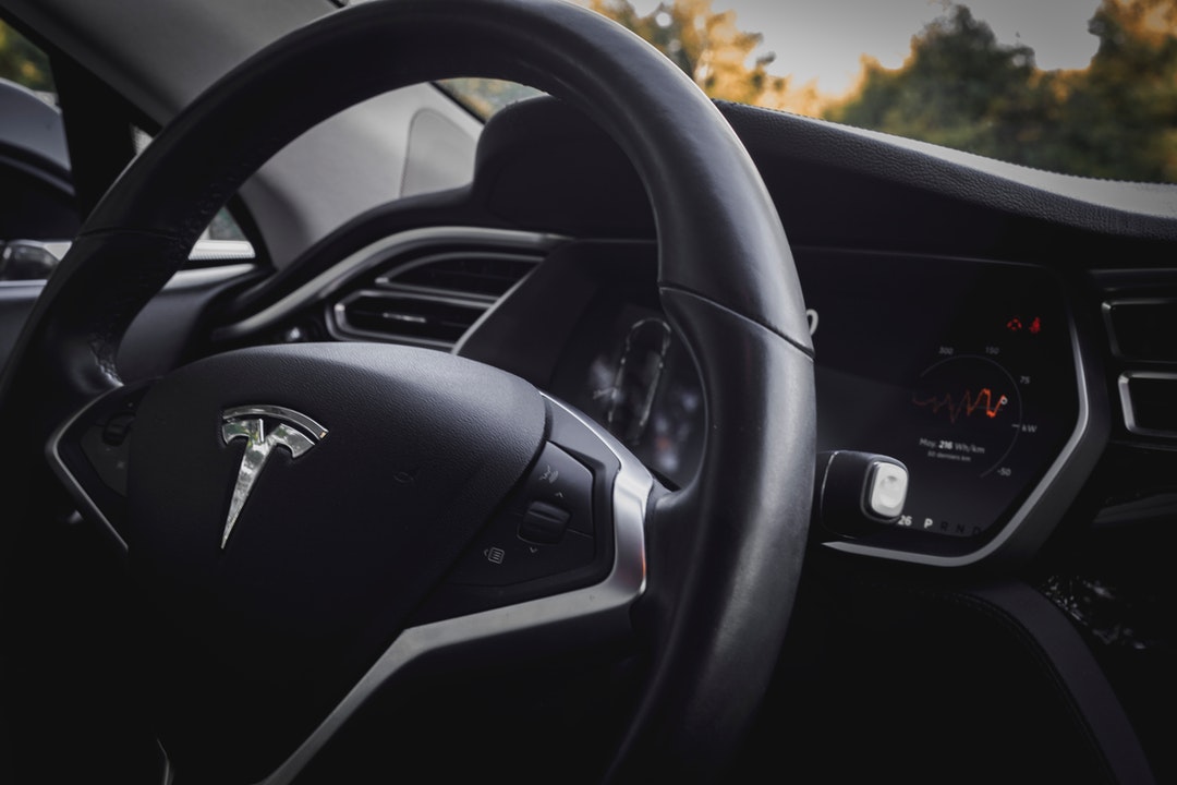 tesla car interior